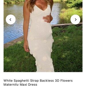 White Floral Maxi Dress